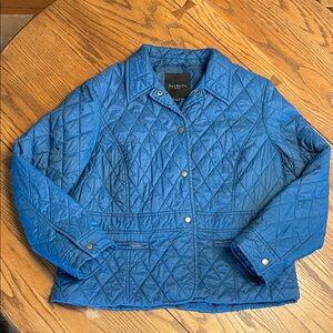 Talbots Women's blue Quilted thin Puffer Jacket, size XL petite